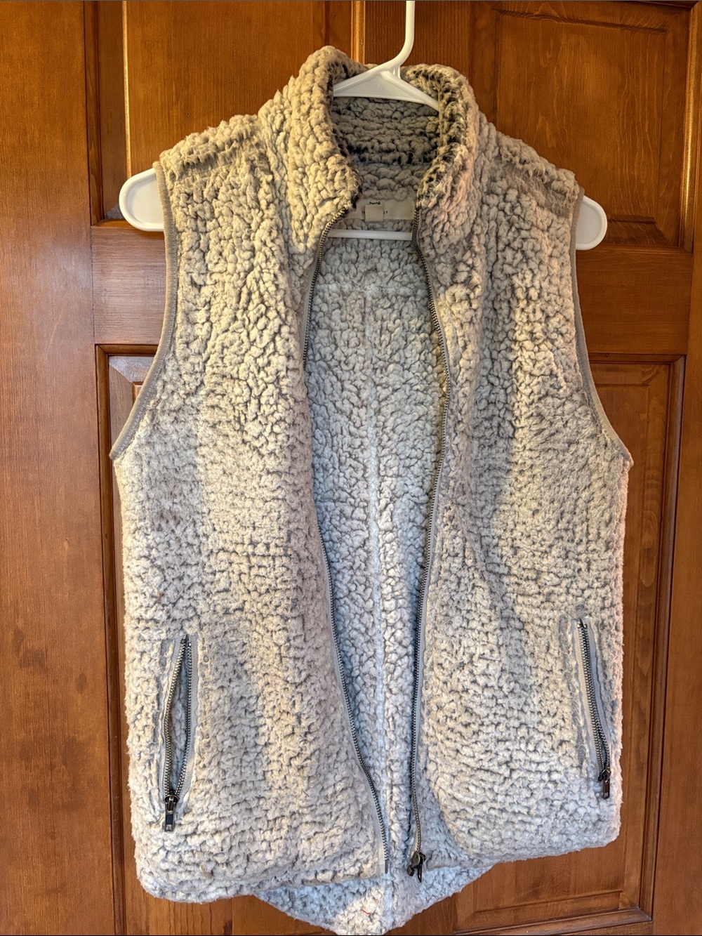 Thread & Supply Cream Sherpa Zip Vest